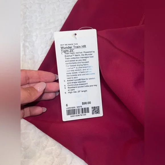 Lululemon Wunder Train HR Tight 25” | Size 6 | MGTS | NWT - Picture 8 of 8